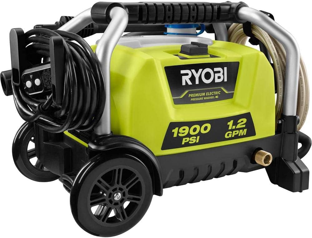 RYOBI RY1419MTVNM 1900 PSI 1.2 GPM Cold Water Wheeled Electric Pressure Washer
