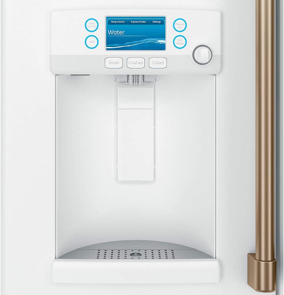 CAFE GE CYE22TP4MW2 Caf0233 22 Cu.Ft. Matte White Counter-Depth French Door Refrigerator