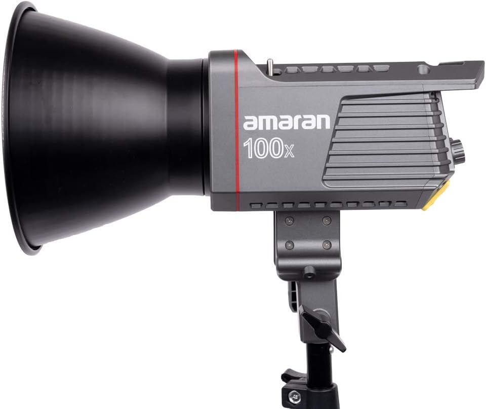 Amaran 100x Bi-Color LED Video Light, 100W 2700-6500k 34300lux@1m Bluetooth App Control 9 Built-in Lighting Effects DC/AC Power Supply, Made by Aputure