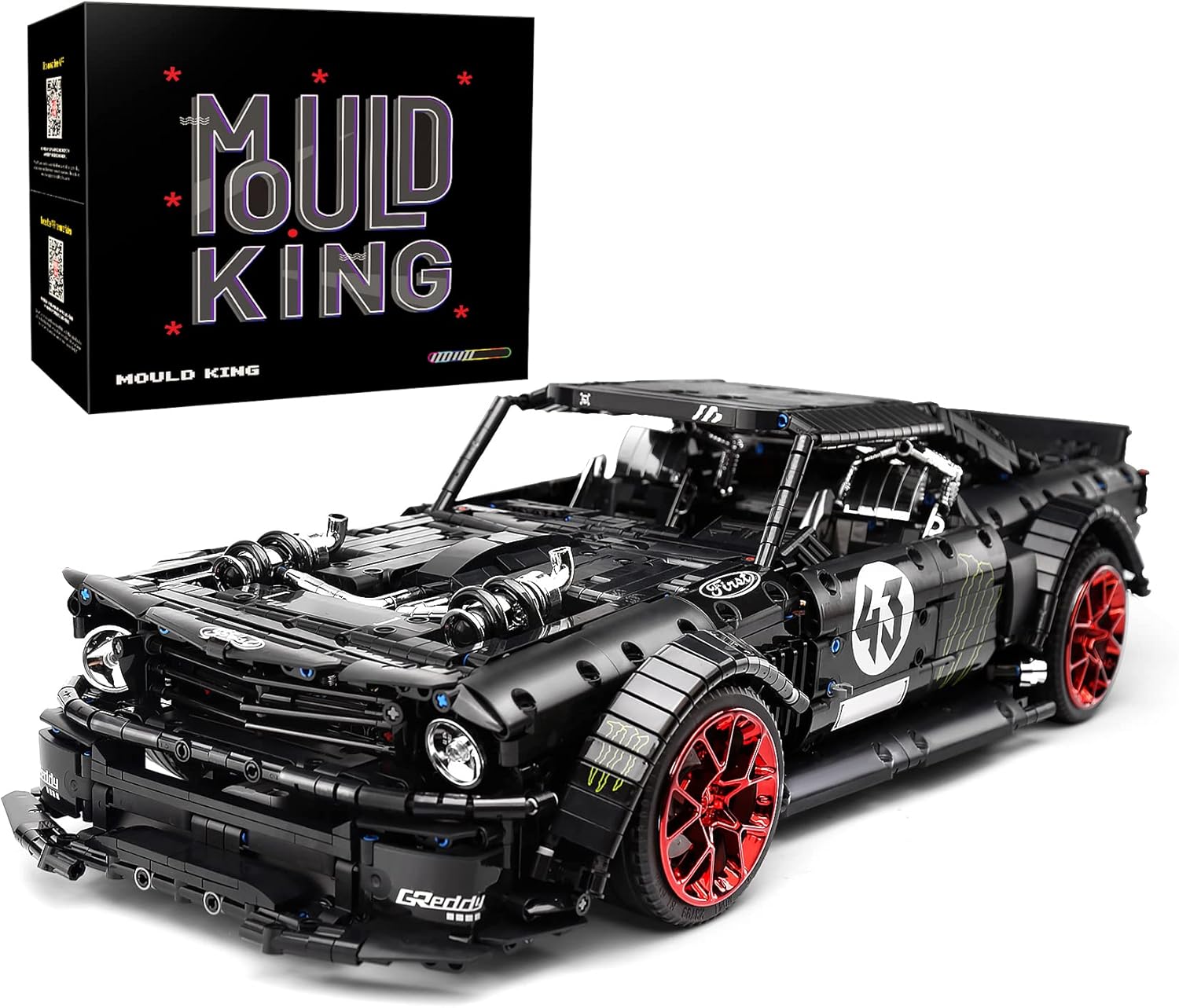 Mould King 13108N Mustang Car Building Kits, MOC Building Blocks Set to Build, Gift Toy for Kids Age 8+ /Adult Collections Enthusiasts(2943 Pieces, Static Versionl)