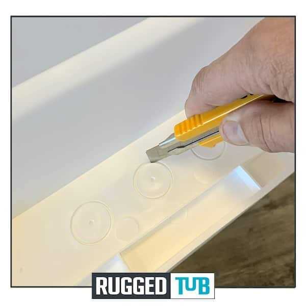 RUGGED TUB Freestanding Laundry/Utility Sink Black with 1-Handle Pullout Faucet and Installation Kit - Shop Hardware Tools Online Store