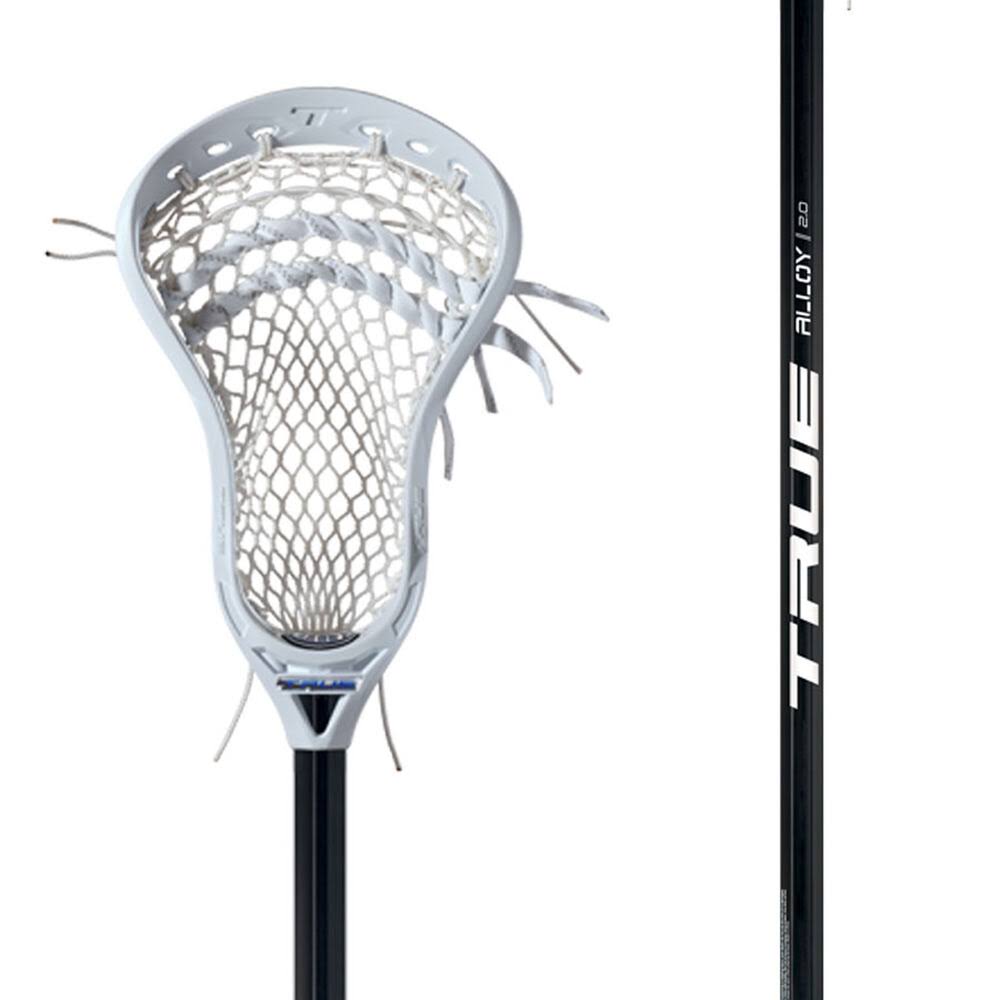 True Frequency Complete Alloy Attack Lacrosse Stick in White/Black
