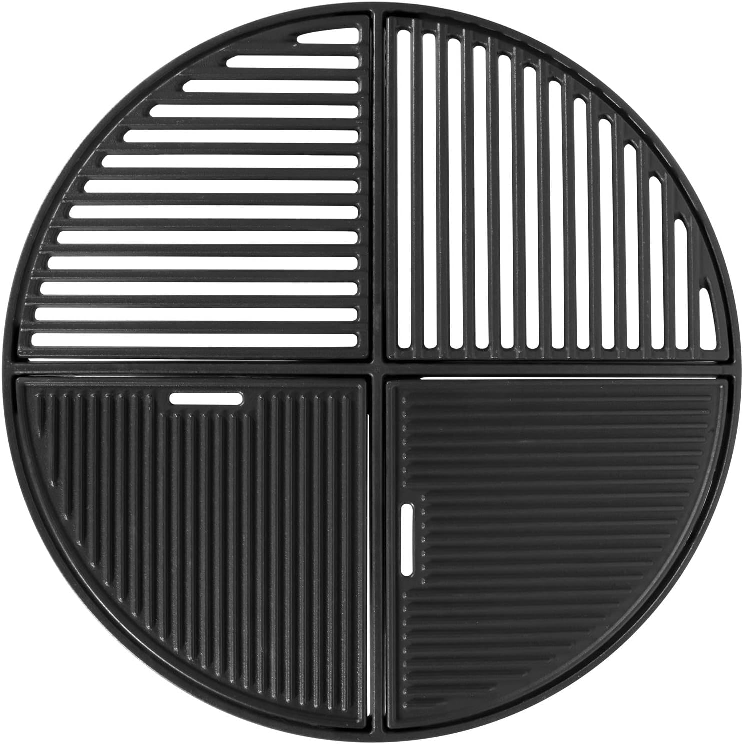 TAILGRILLER 21.5” Dia Cast Iron Grill Grate for Weber Original Kettle Premium 22 Charcoal Grill and Smokers, Replacement Part for Weber 22 Performer Premium Grill, Modular Fits 22 Grills Pack of 2