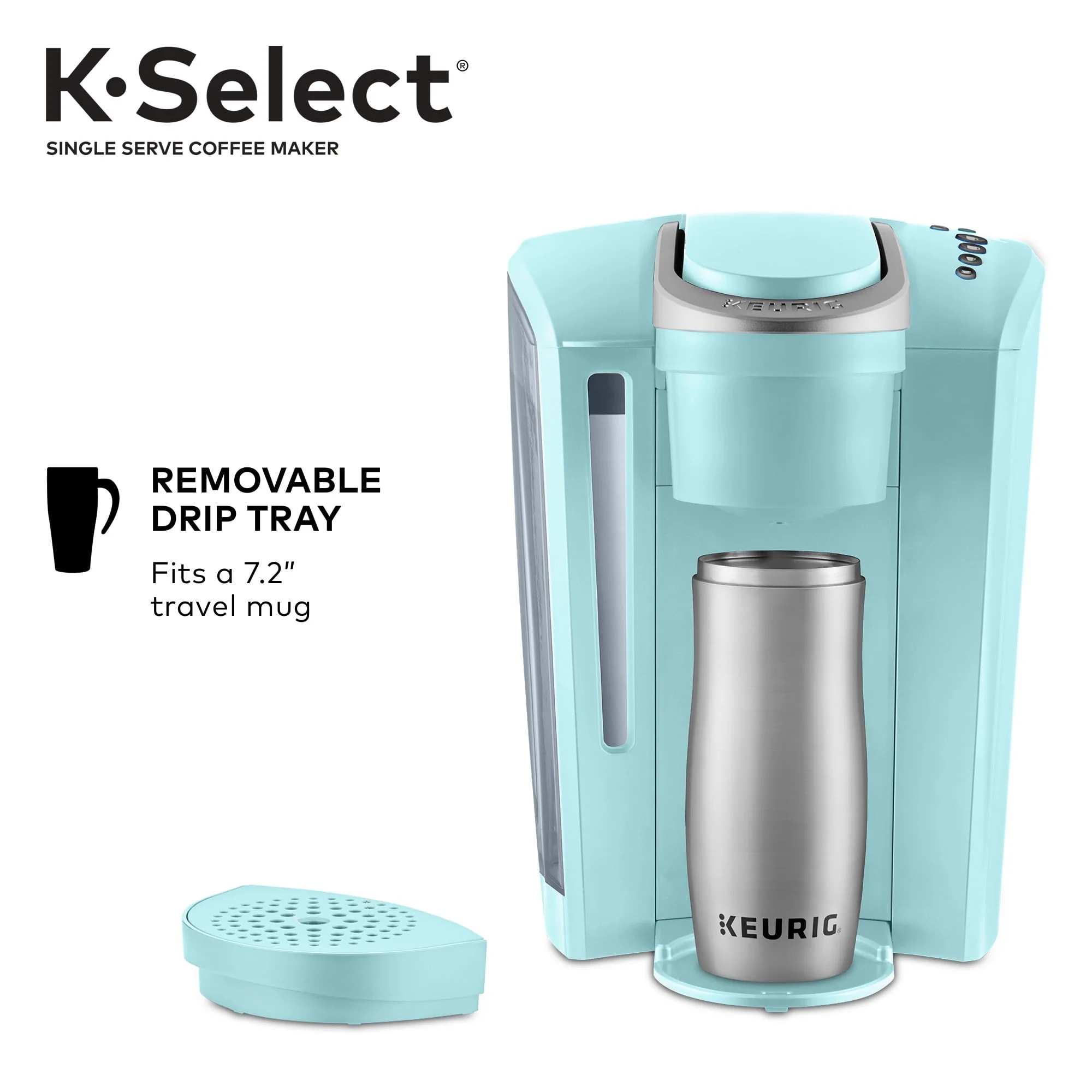 Keurig K-Select Single-Serve K-Cup Pod Coffee Maker, Matte White