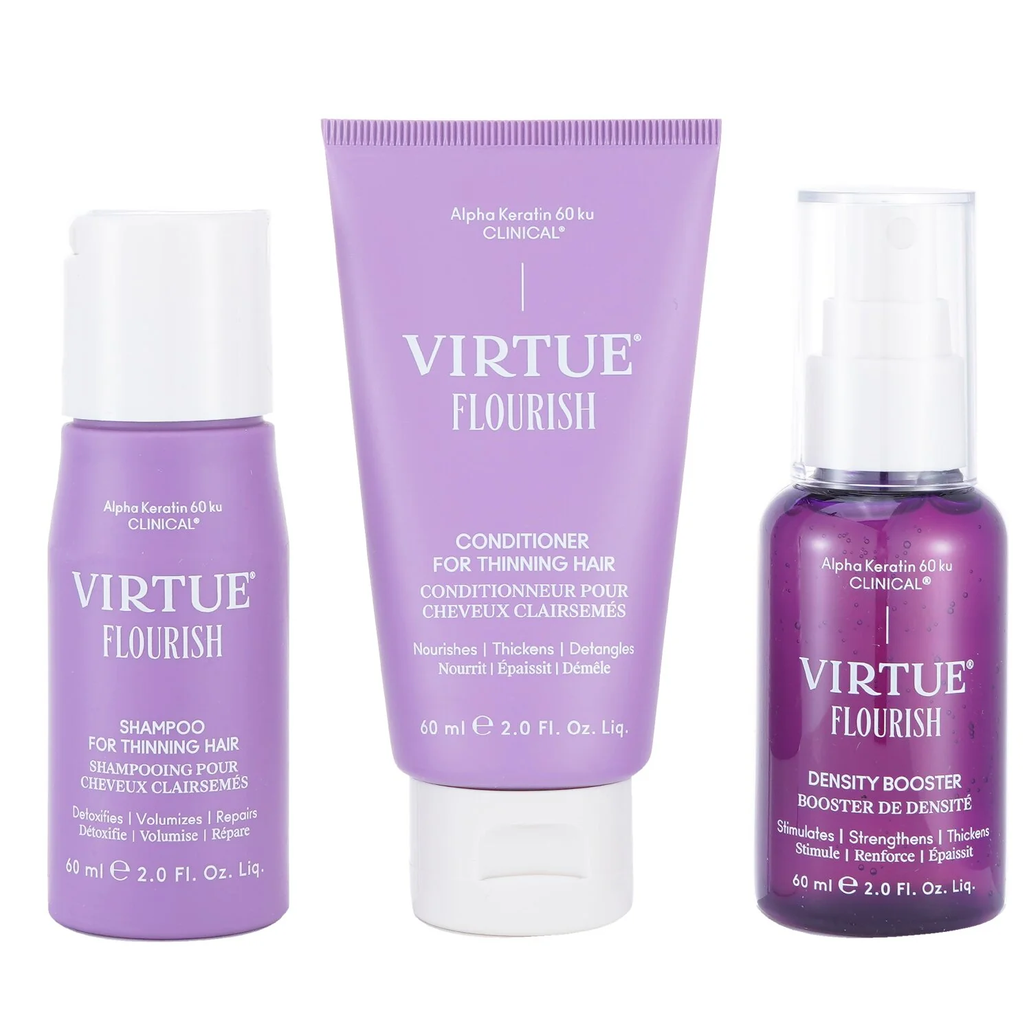 Virtue Flourish Hair Rejuvenation Treatment Set 3pcs