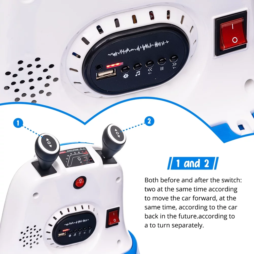 Shininglove Electric Ride on Bumper Car for Toddlers 3-8 Years Old, 6V Kids Ride on Toy Car with Remote Control, Safety Belt, Music, Flashing Lights, 360° Spin