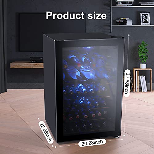 WATOOR Wine Cooler and Beverage Refrigerator