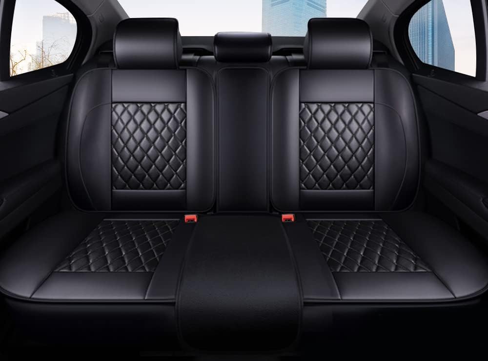 HZKERZH Custom for Honda CR-V 2007-2021 Car Seat Cover for 5 Seater,Premium Faux Leather Interior for Honda CR-V 2007-2021 Accessories,Waterproof and Easy to Install