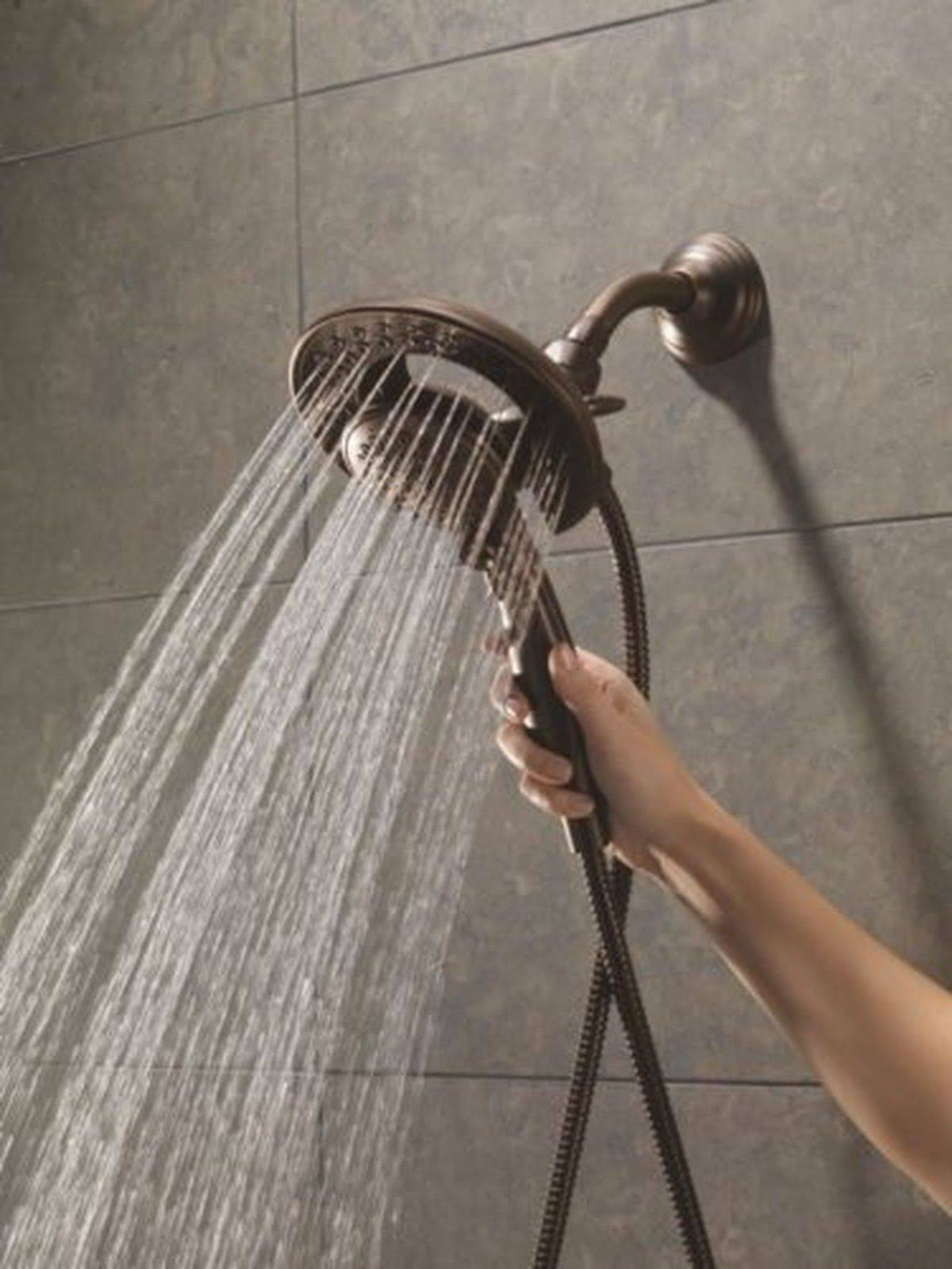 Delta 75588rb In2ition 2.5 GPM Dual Hand Held Rain Shower Heads 2 in 1 Combo... - Venetian Bronze
