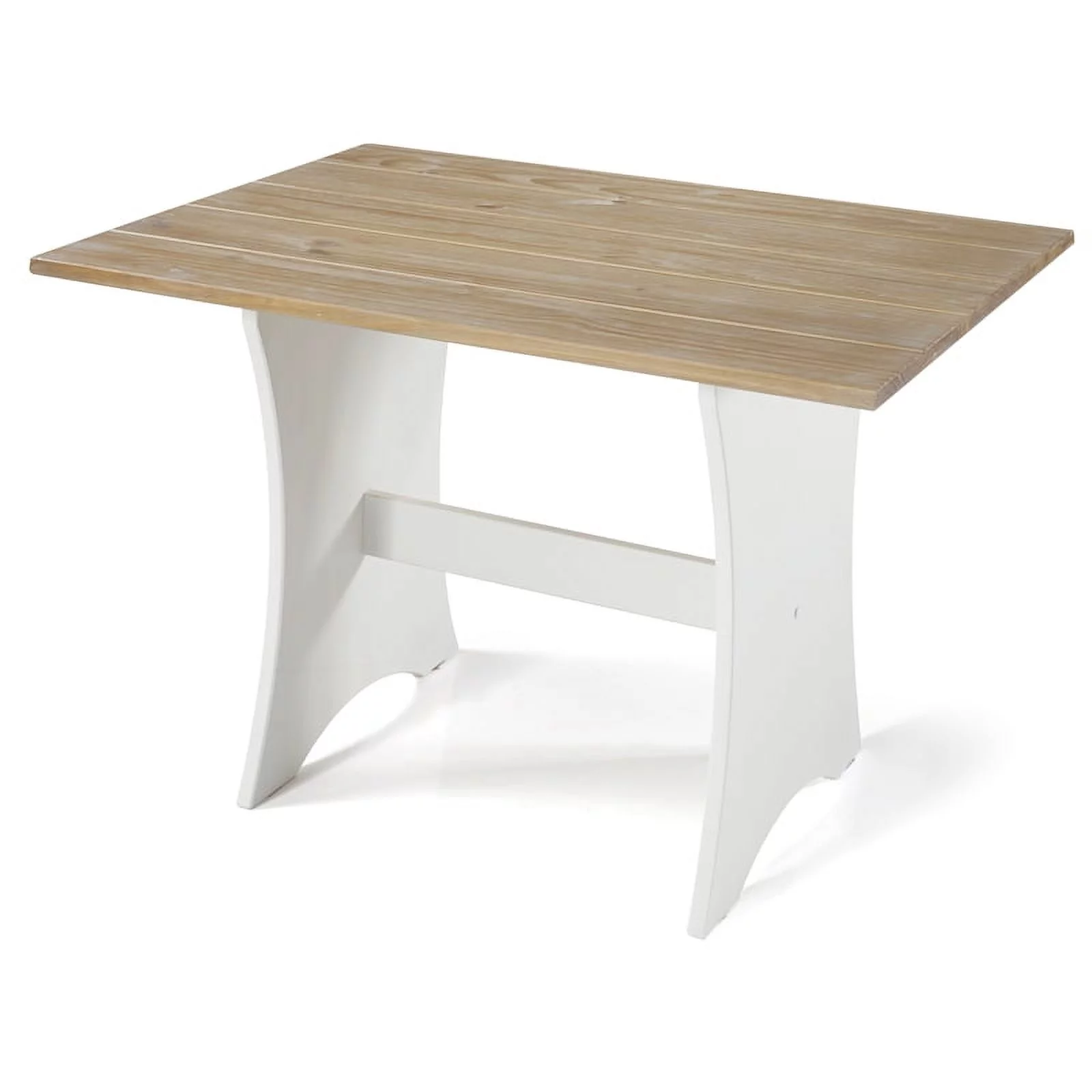 Linon Jackie Dining Nook Set in Antique White