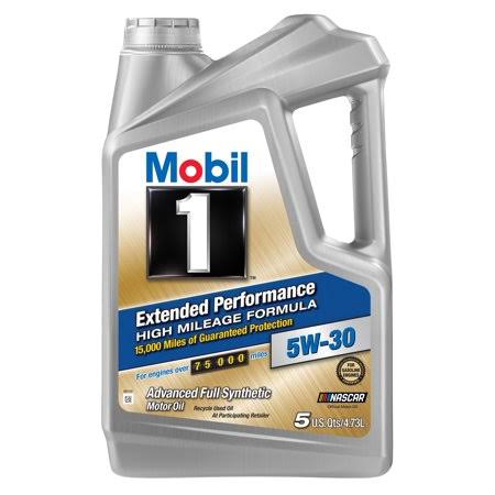 (9 Pack) Mobil 1 Extended Performance High Mileage Formula 5W-30 Motor Oil, 5 qt