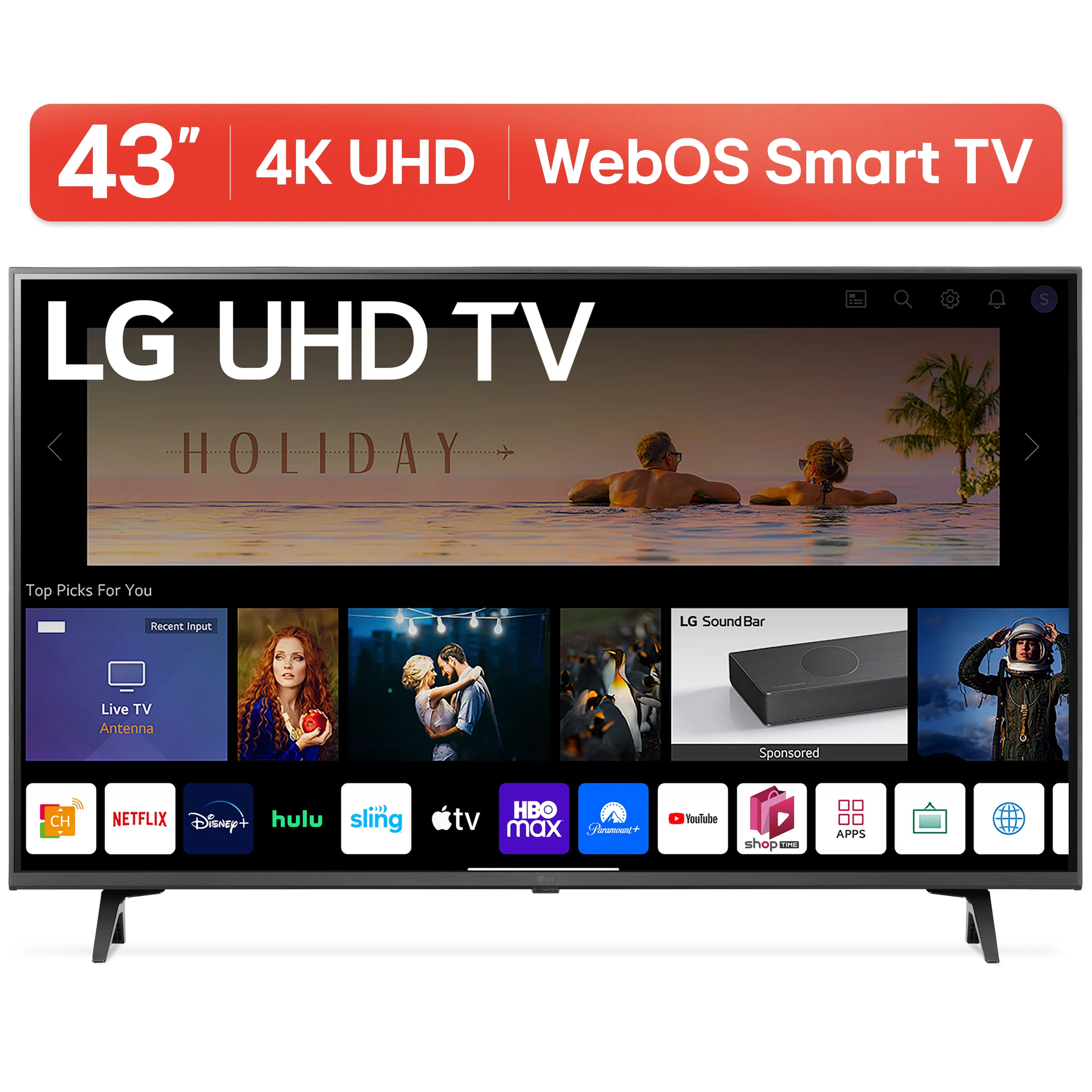 LG 43�� 4K UHD Smart TV 2160p webOS, 43UQ7070ZUD