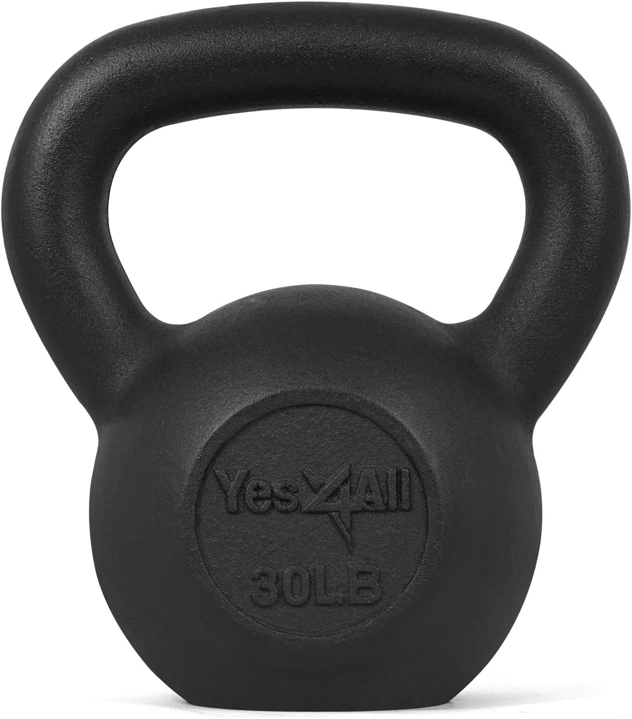 Yes4All Solid/Protective Rubber Base Cast Iron Kettlebell Weights – Great for Full Body Workout and Strength Training and 10-40lbs Adjustable Kettlebell Weights Set. Pack of 2