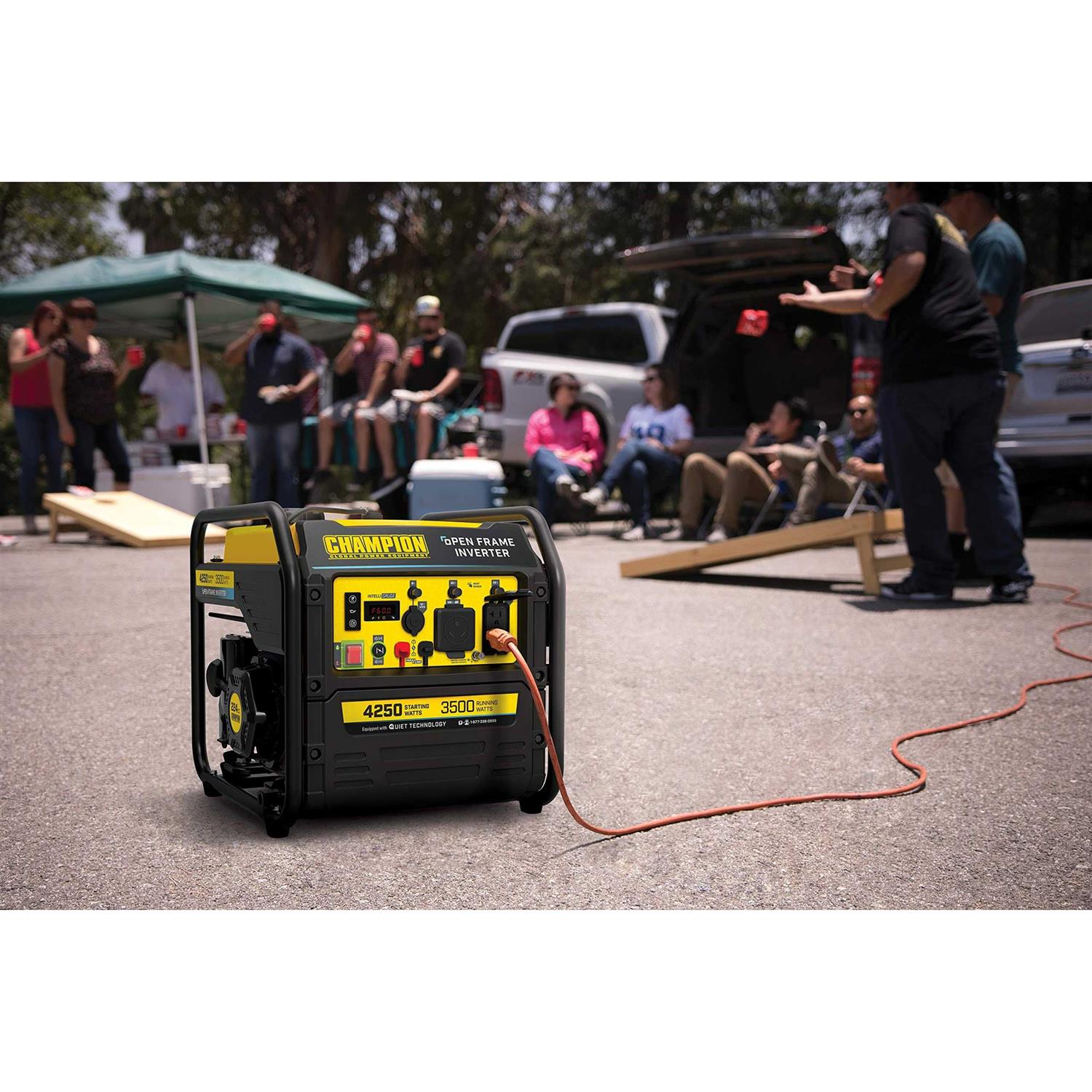 Champion Power Equipment 4250 Watt RV Ready Open Frame Inverter Generator with Quiet Technology 200954 - Shop Hardware Tools Online Store