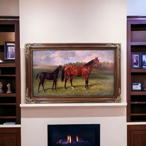 TV frame for Samsung The Frame TV, fits 32, 43, and 50 inch TVS. Bronze Finish (not for use with other models) Handmade wood ornate TV Frame