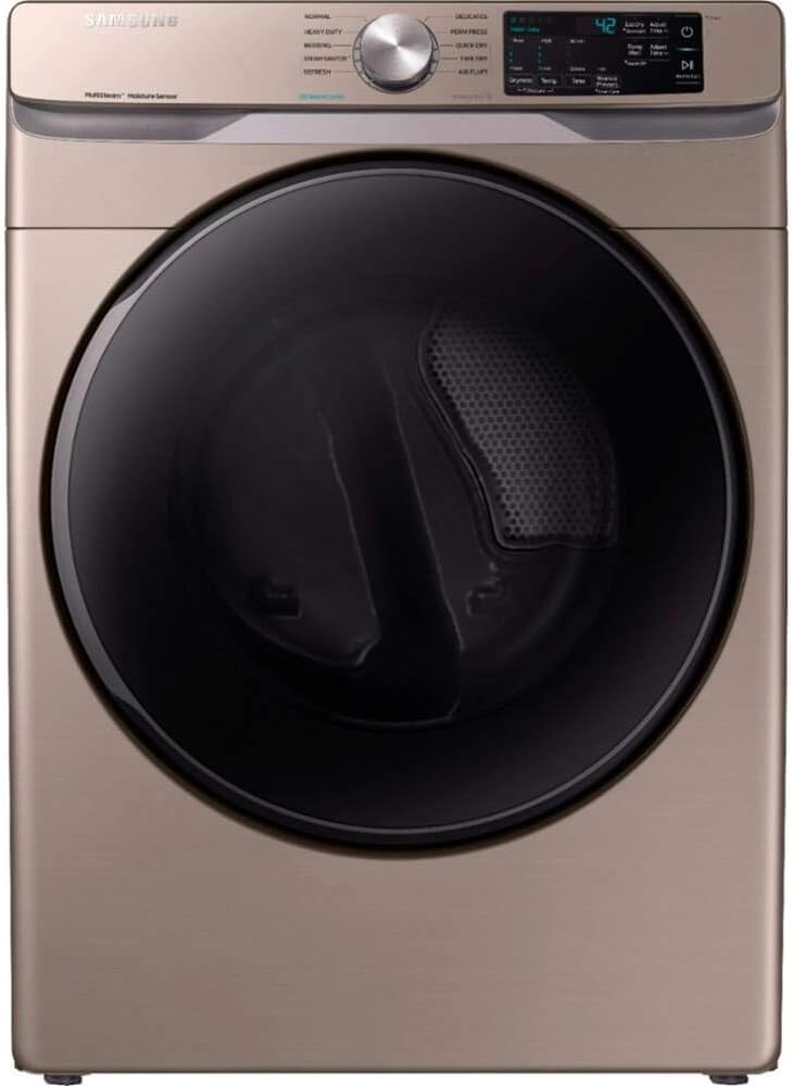 SAMSUNG DVG45R6100C 7.5 cu. ft. Gas Dryer with Steam Sanitize+ in Champagne