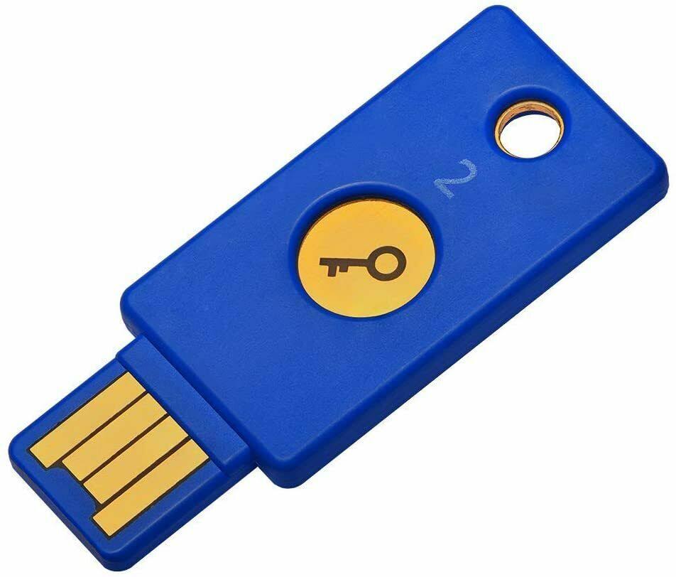 Yubico Security Key - U2F and FIDO2, USB-A, Two-Factor Authentication