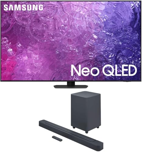 SAMSUNG QN90CA Series TV with a JBL Soundbar (2023)