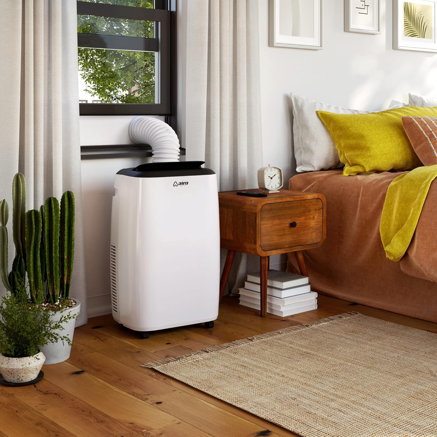 Portable Air Conditioners AIRO, 14000 BTU Portable AC Unit for Room 700 sq. ft, Floor Standing with Remote Control & DYI Installation Kit, New 2024 model