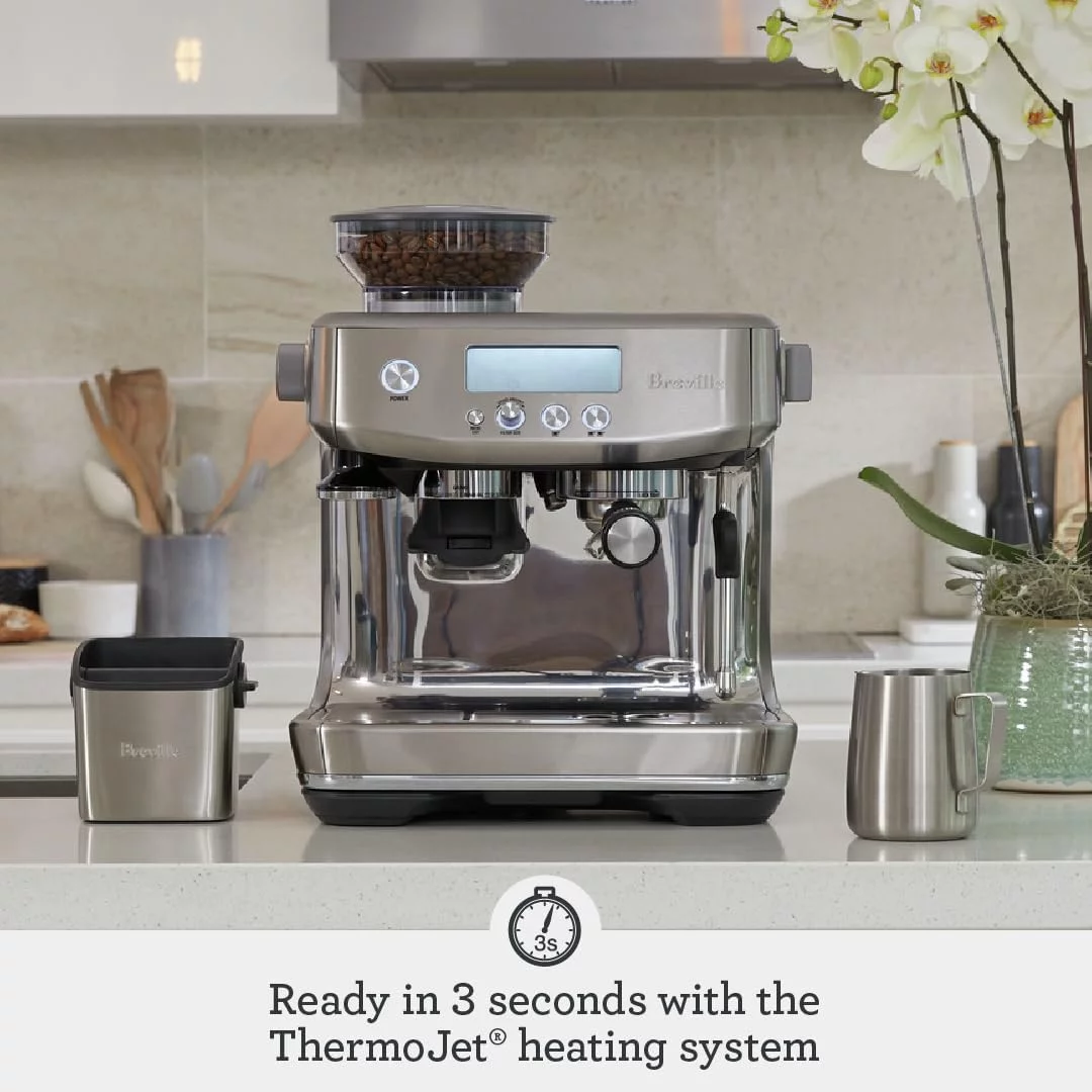 Open Box Breville the Barista Pro Espresso Machine, Medium, Brushed Stainless Steel