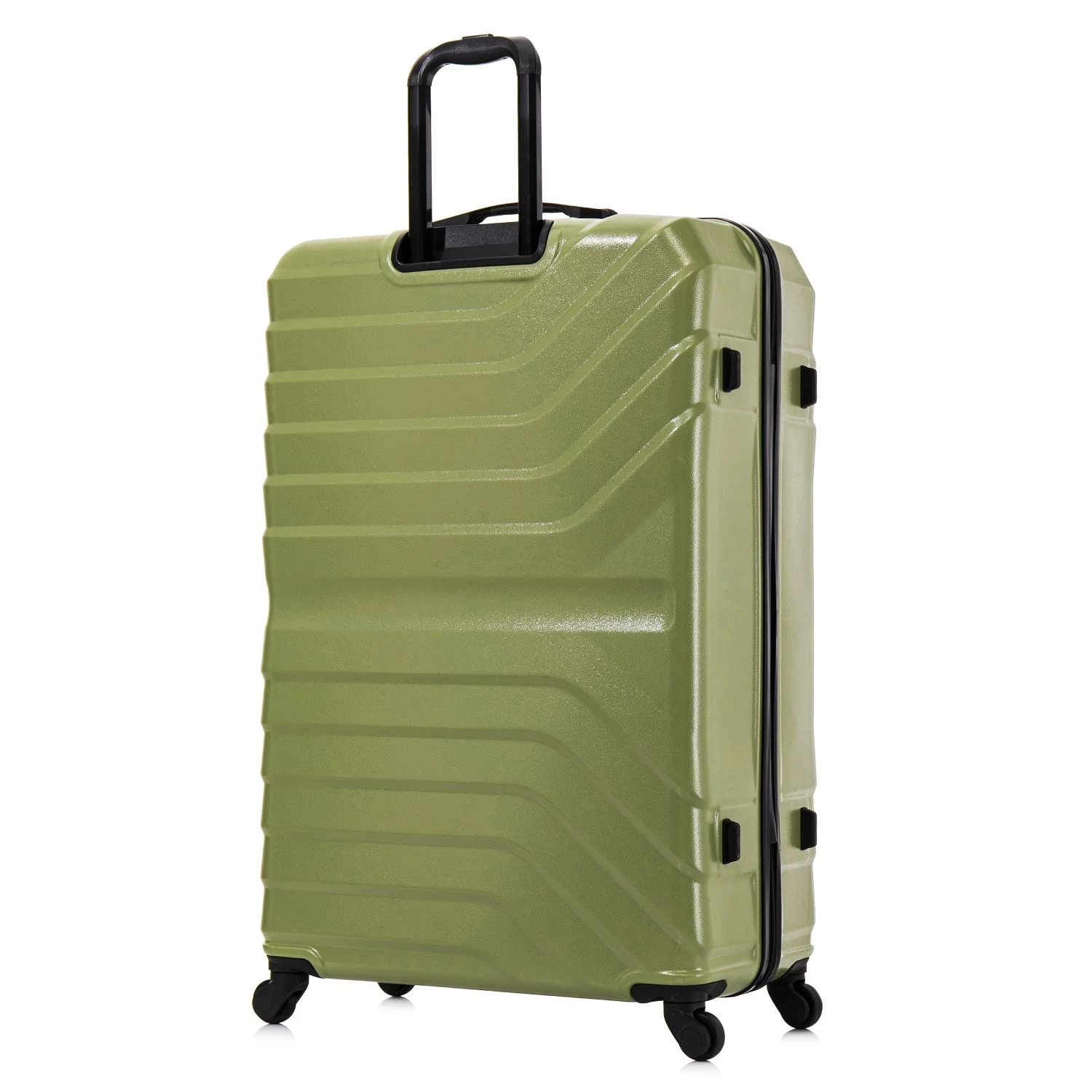InUSA AURUM 32" Hardside Lightweight Checked Luggage with Spinner Wheels, Handle and Trolley, Green