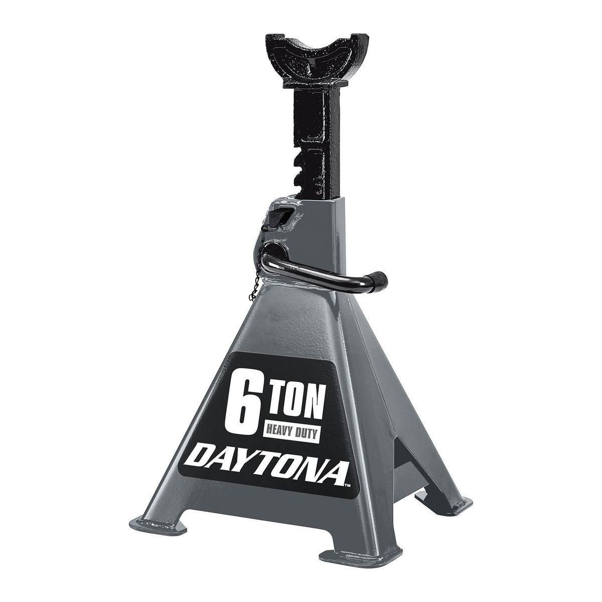 DAYTONA 6 Ton Heavy Duty Ratcheting Jack Stands, Slate Gray