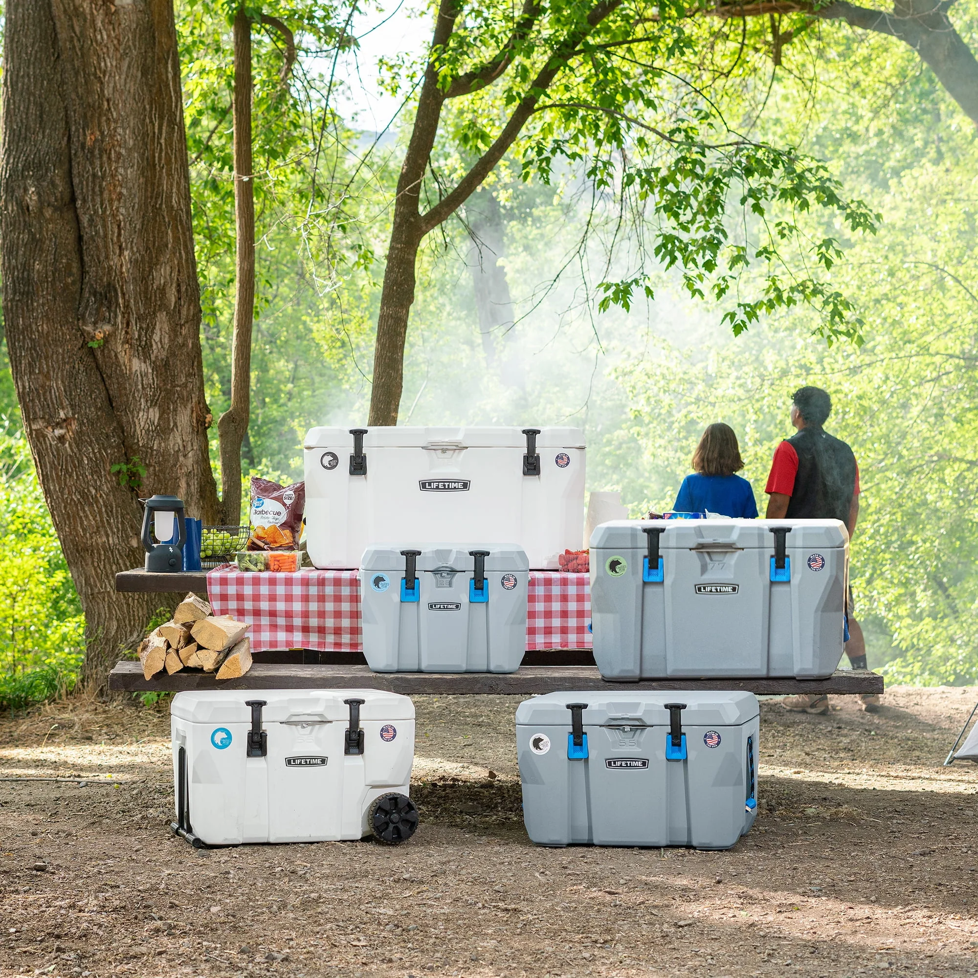Lifetime 77 Quart High Performance Polyethylene Cooler, Light Gray (90903)