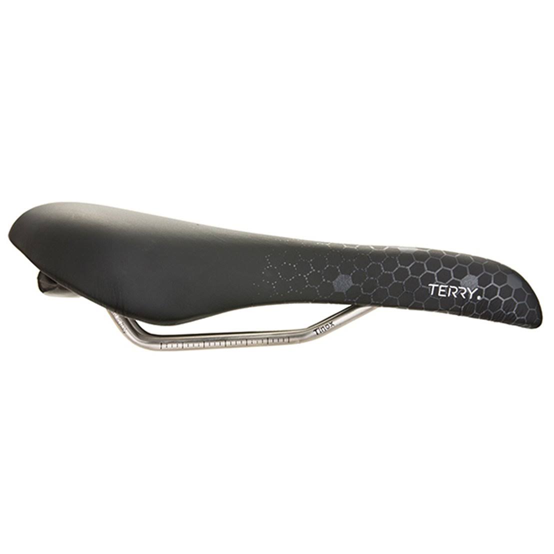 Terry Fly Ti Gel Saddle - Black/Gray