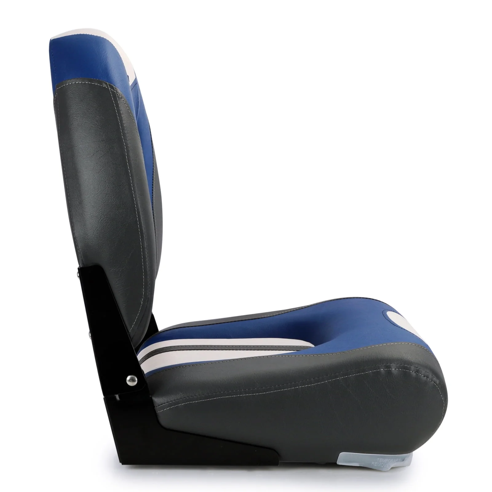 NORTHCAPTAIN S1 Pro Premium High Back Folding Boat Seat,Stainless Steel Screws Included,Charcoal/Black(2 Seats)