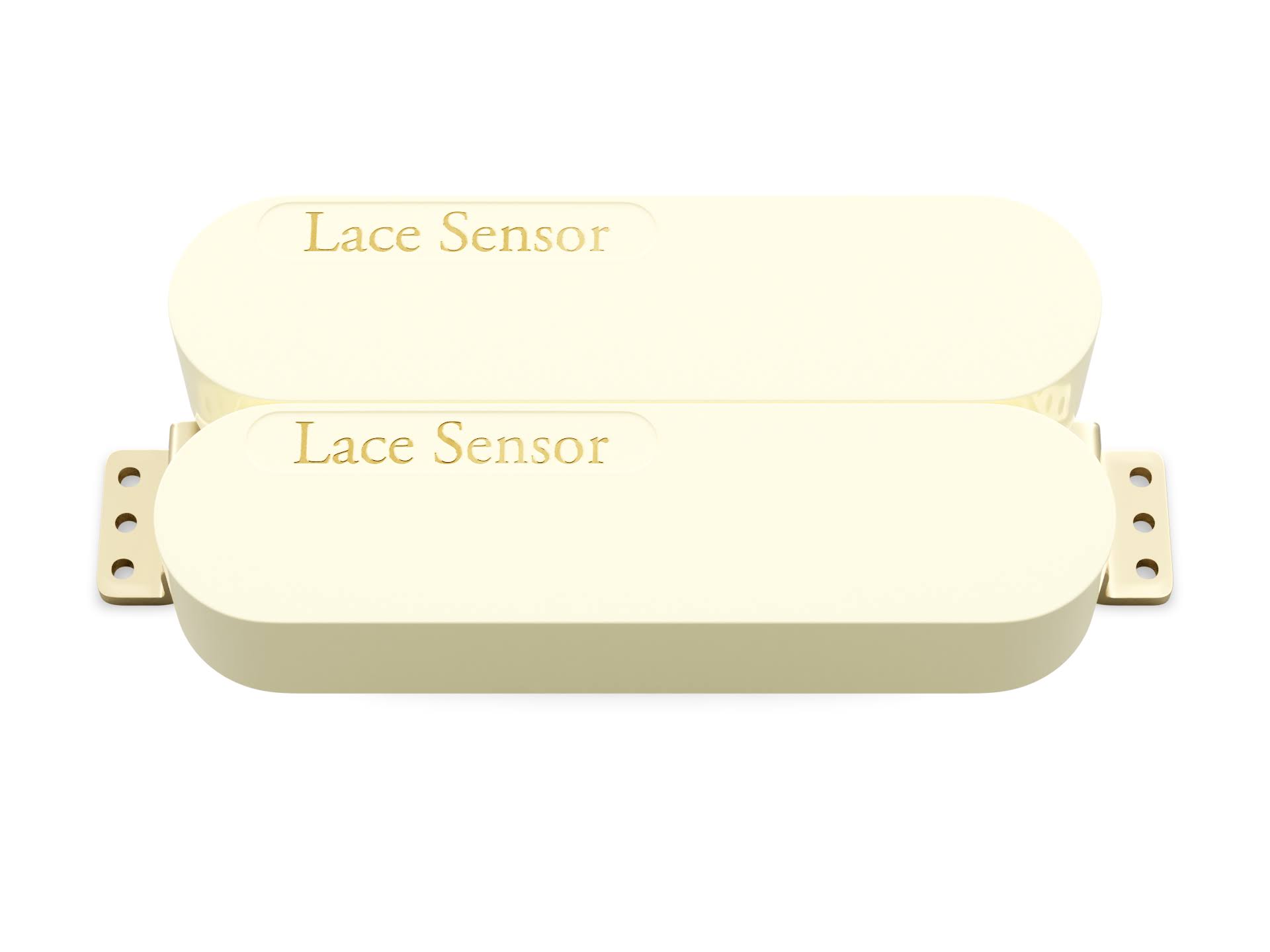 Lace Sensor Gold-Gold Dually Humbucker Pickup White
