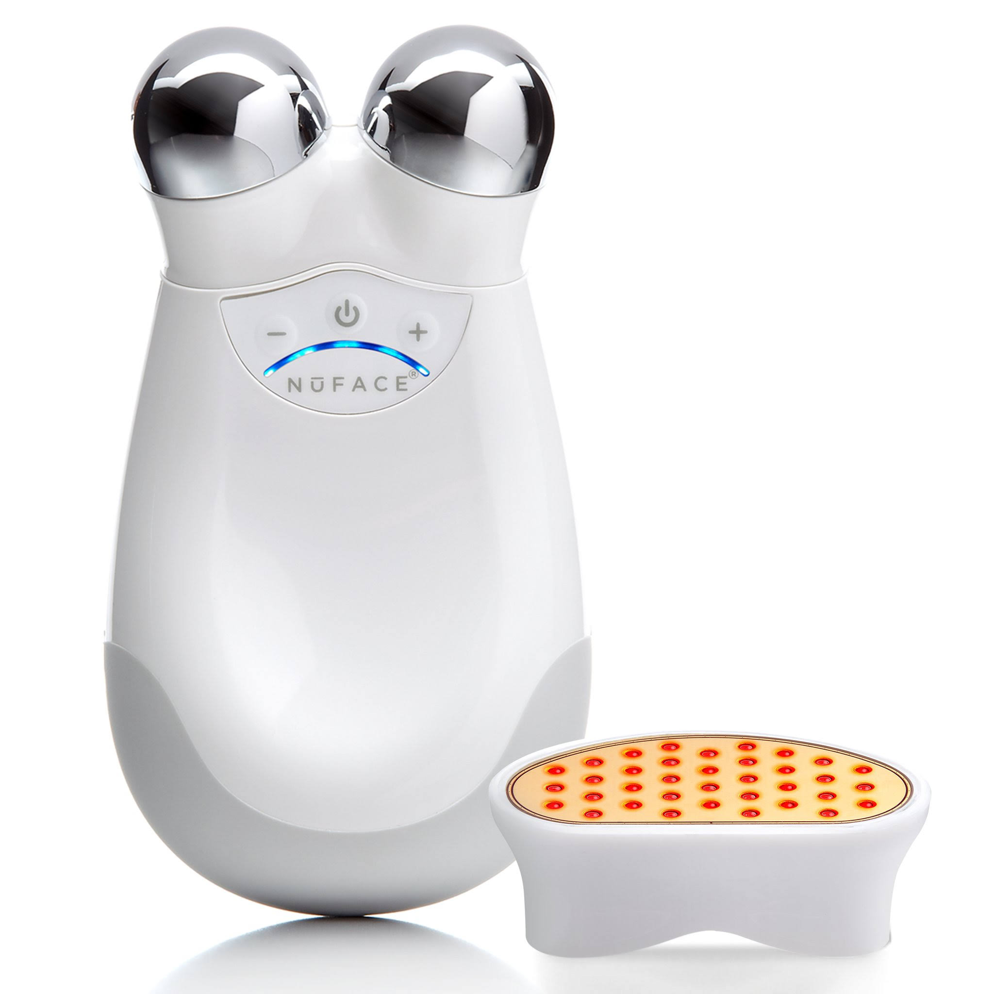 NuFACE Trinity Facial Trainer Kit with Wrinkle Reducer Attachment, White