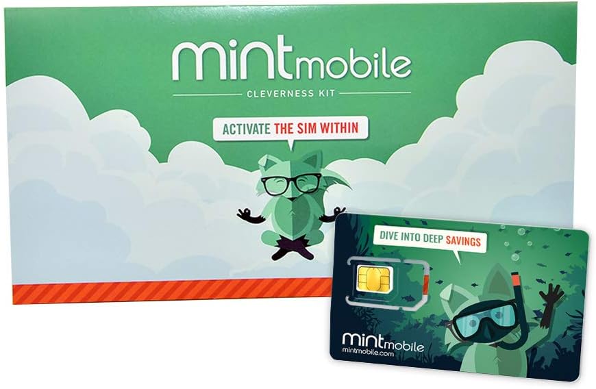 $30/Month Mint Mobile Wireless Plan | Unlimited Talk, Text & Data for 3-Months (3-in-1 GSM SIM Card)