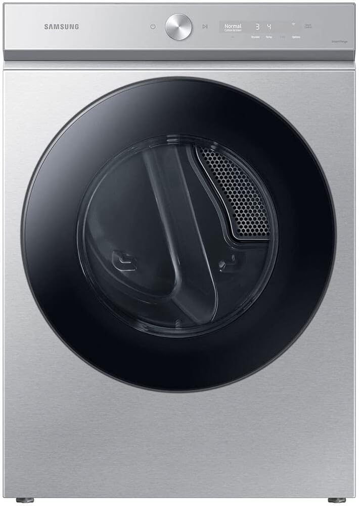 Samsung DVE53BB8700T 7.6 Cu. Ft. Bespoke Stainless Steel Ultra Capacity Smart Electric Dryer