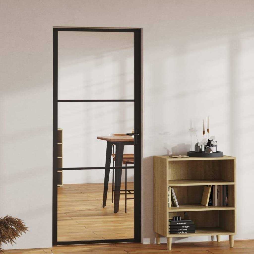 vidaXL Interior Door ESG Glass and Aluminum - Shop Hardware Tools Online Store