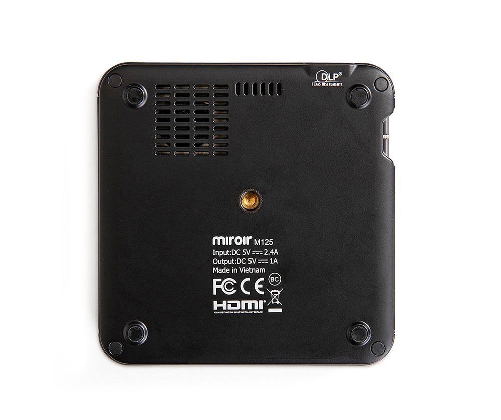 MIROIR - Micro Pro Projector M125 480p DLP LED Portable Projector - Black