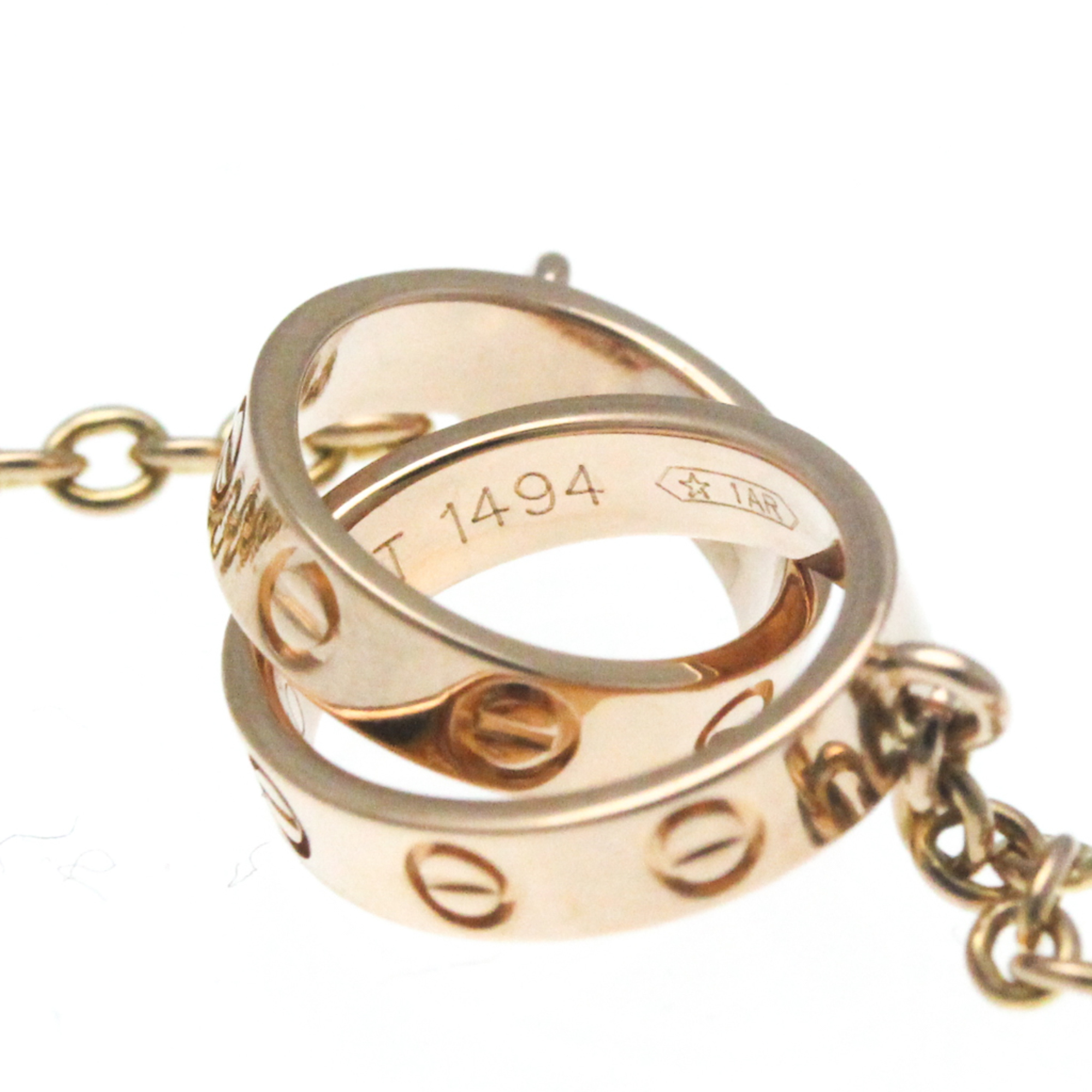 Pre-Owned Cartier Baby Love Bracelet Pink Gold (18K) No Stone Charm Bracelet Pink Gold (Good)