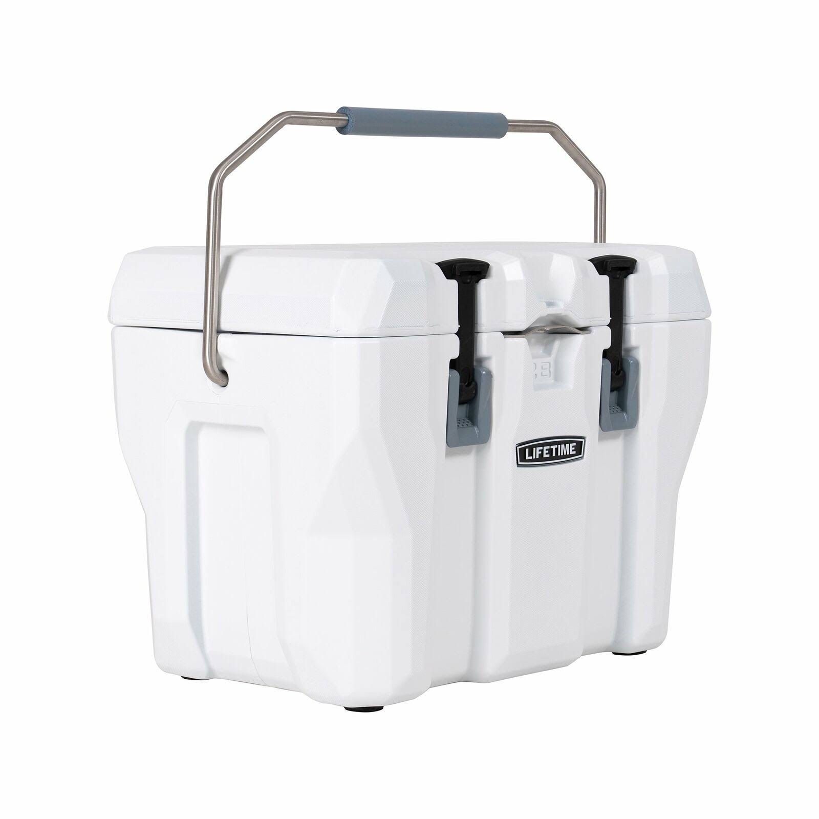 Lifetime 28 qt. Hard Sided Cooler, Gray, White