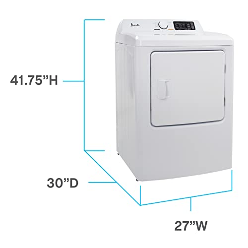 Avanti Front Load Clothes Dryer, 6.7 cu. ft. Capacity, in White