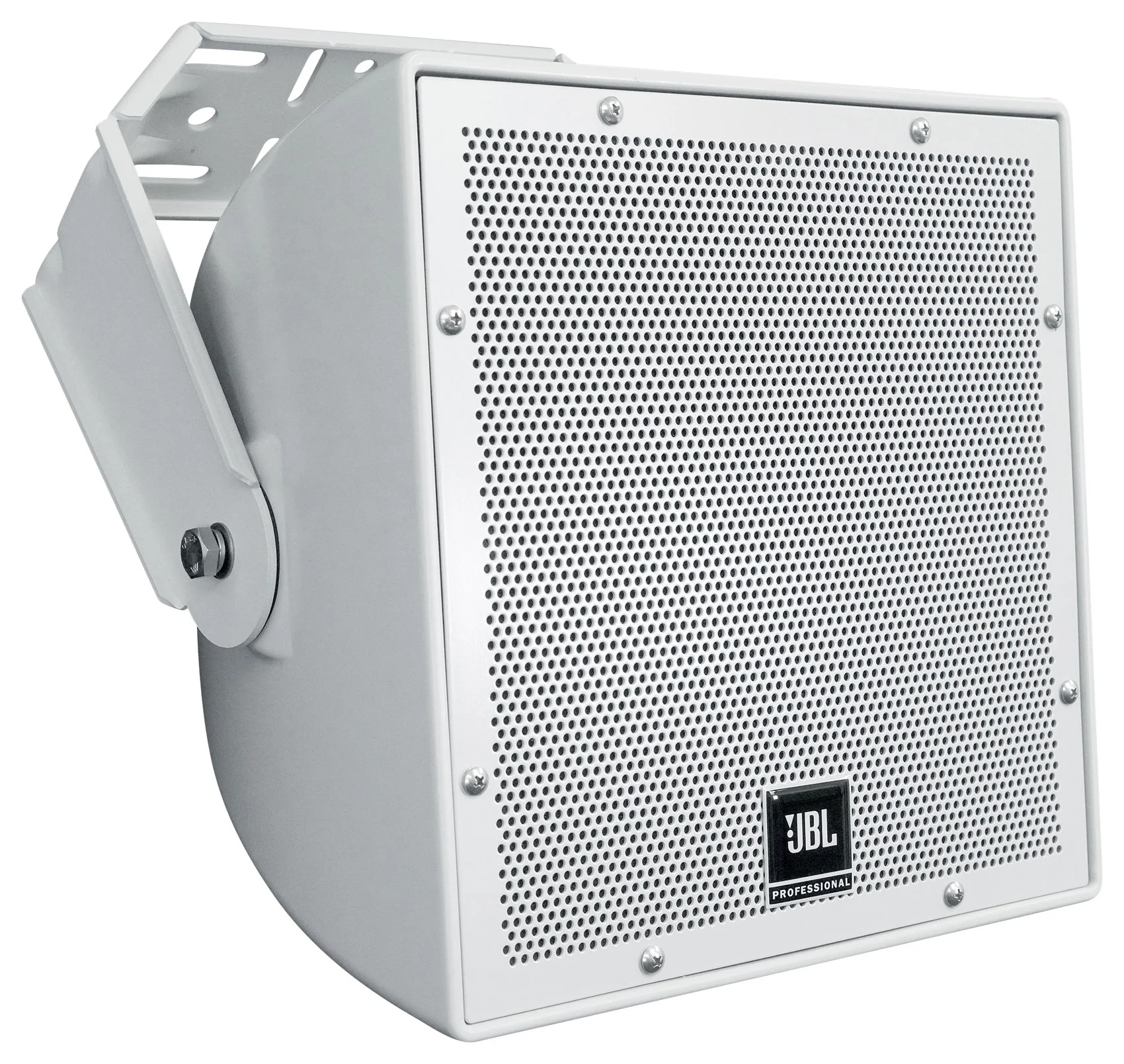 (2) JBL AWC82 8" White Indoor/Outdoor 70V Surface Mount Commercial Speakers