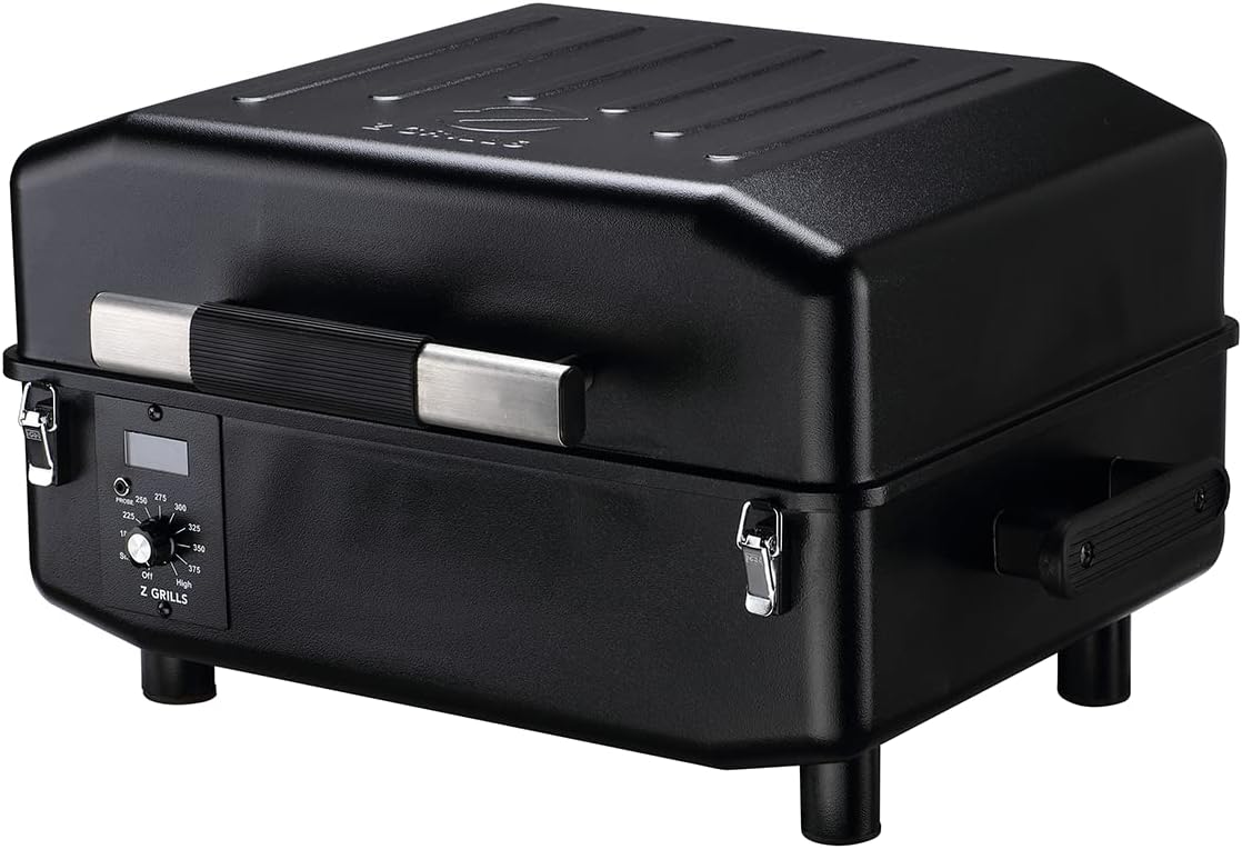 Z GRILLS ZPG-450A 2020 Upgrade Wood Pellet Grill & Smoker 6 in 1 BBQ Grill Auto Temperature Control, 450 Sq in Bronze