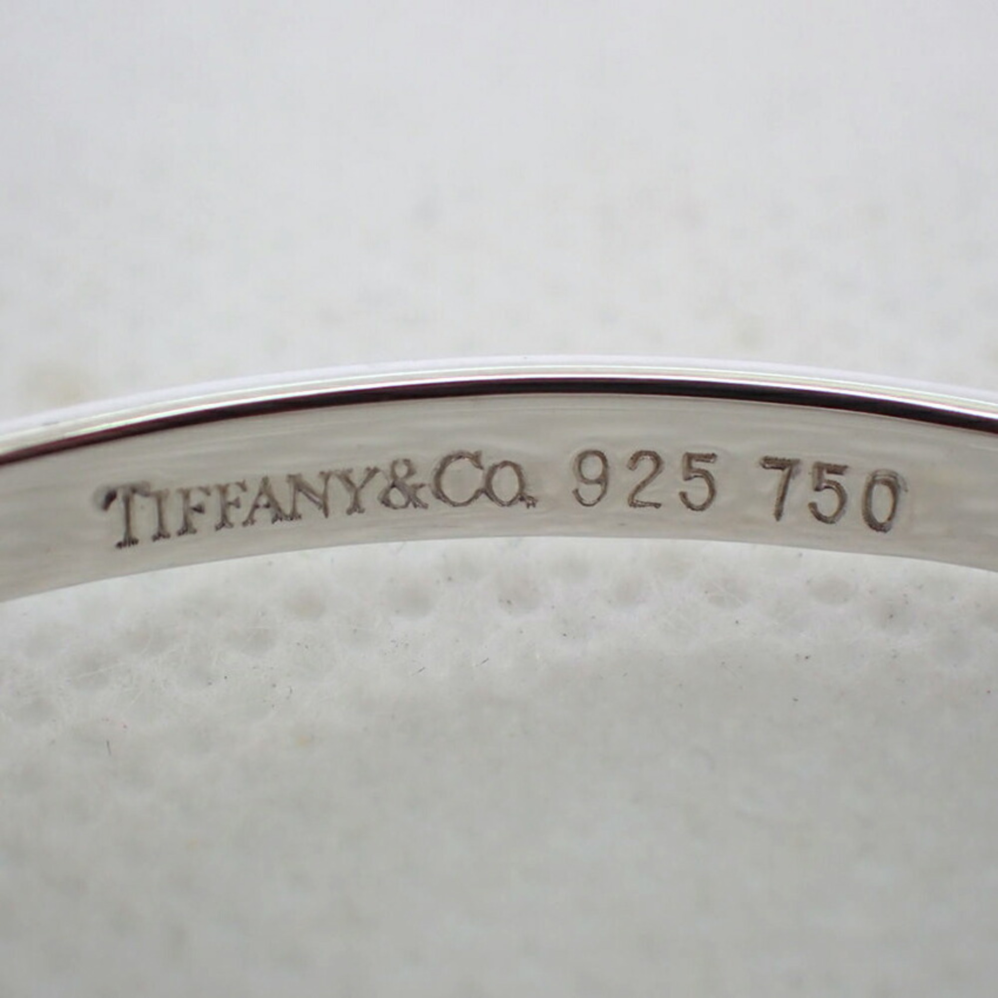 Pre-Owned TIFFANY Tiffany 925 750 combination hook & eye bangle (Good)