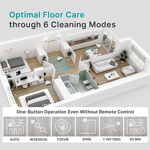 EVERYBOT Three-Spin Robot Mop - Ultra Quiet Smart Mopping Robot Cleaner Only | Powerful Stylish 3 Spin Wet Mop for Hard Floor & Tile Cleaning with Remote Control | Large Water Tank