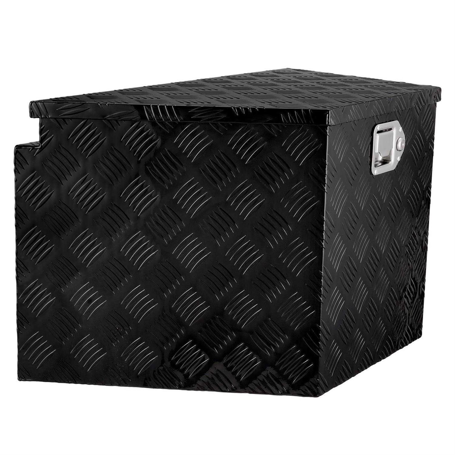 VEVOR Trailer Tongue Box, Aluminum Alloy Diamond Plate Tongue Box Tool Chest, Heavy Duty Trailer Box Storage with Lock and Keys - Shop Hardware Tools Online Store