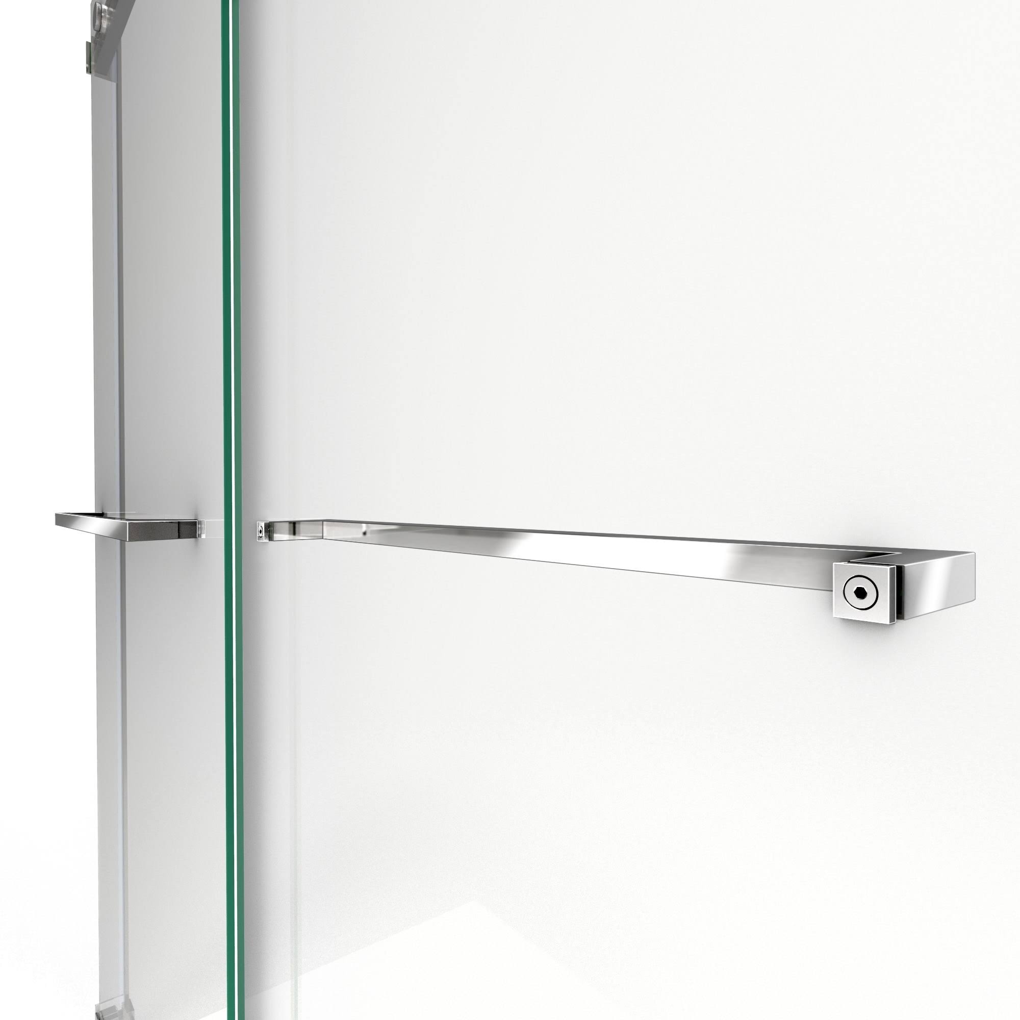 DreamLine Essence Collection 56-60 in. W x 76 in. H Frameless Bypass Shower Door in Satin