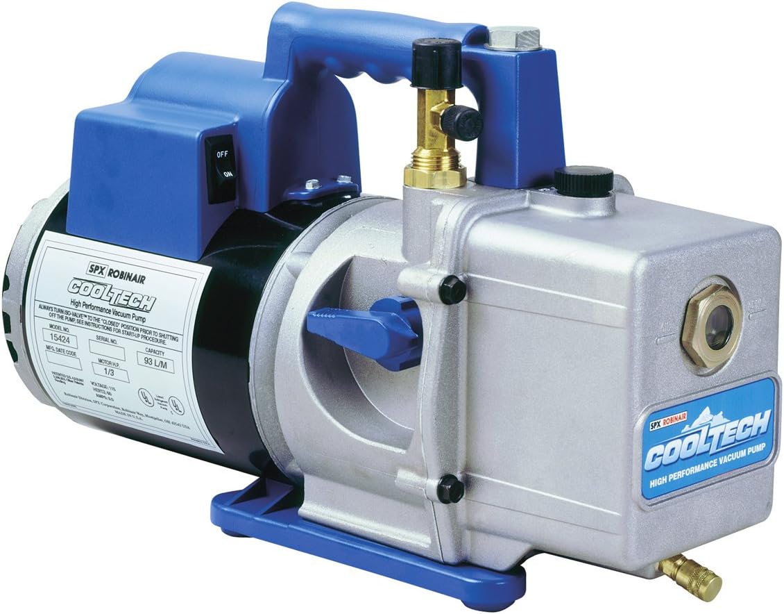 Robinair (15424) CoolTech Vacuum Pump - 2-Stage, 93 liters/minute