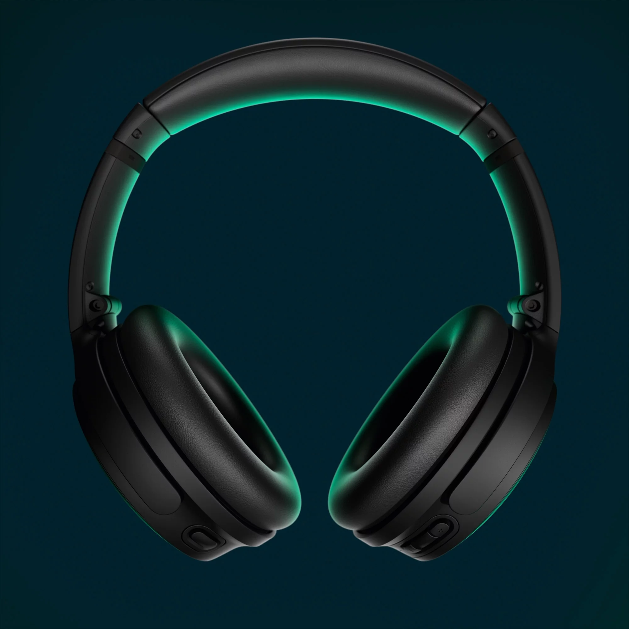 Bose QuietComfort Headphones Noise Cancelling Over-Ear Wireless Bluetooth Earphones, Black