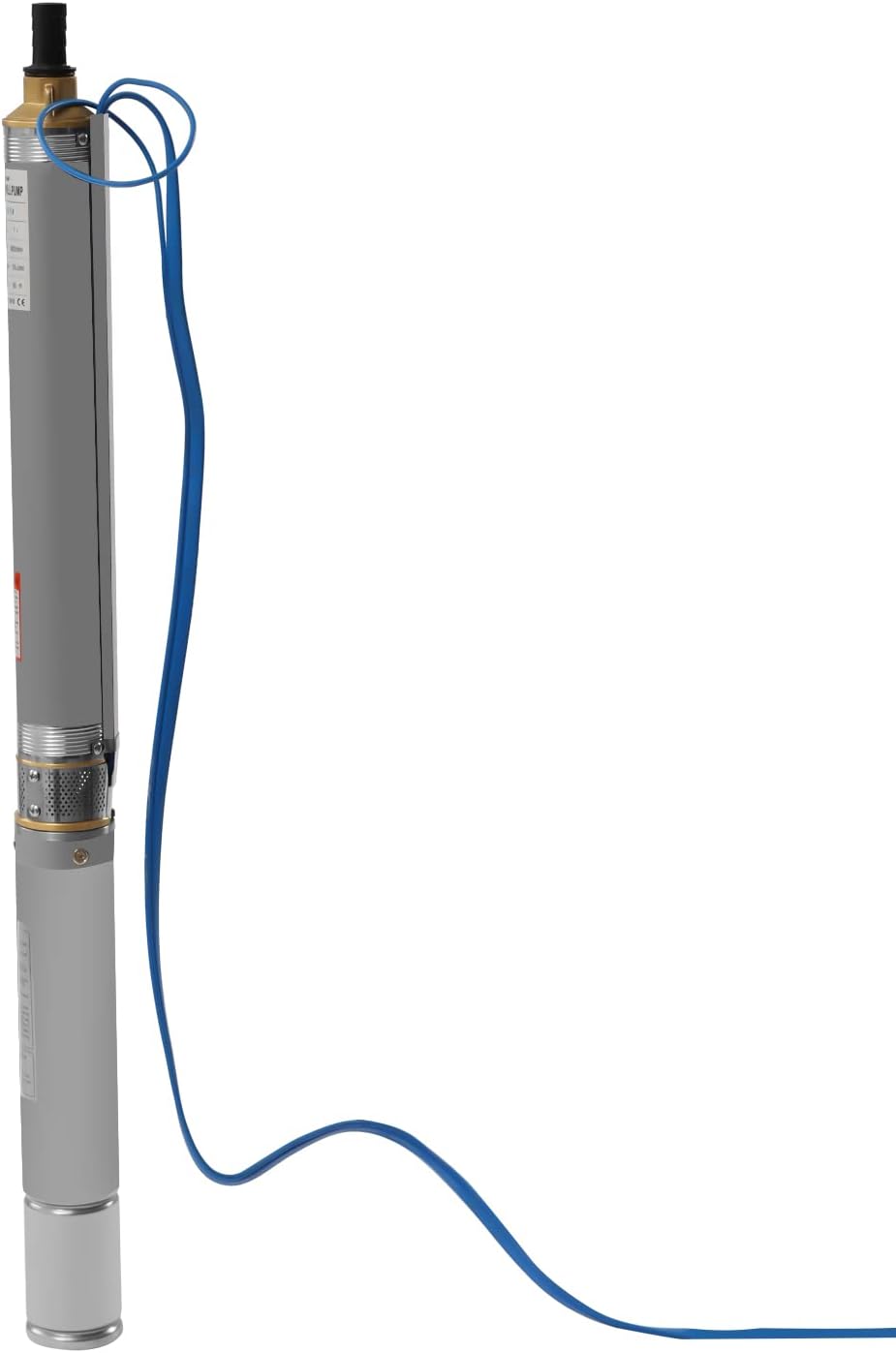 Submersible Well Pump, 110V 0.75KW Water Deep Well Pump Stainless Steel 380ft deep Deep Well Pump Outlet Submersible Bore Pump with Control Box for Industrial Factories Home Use