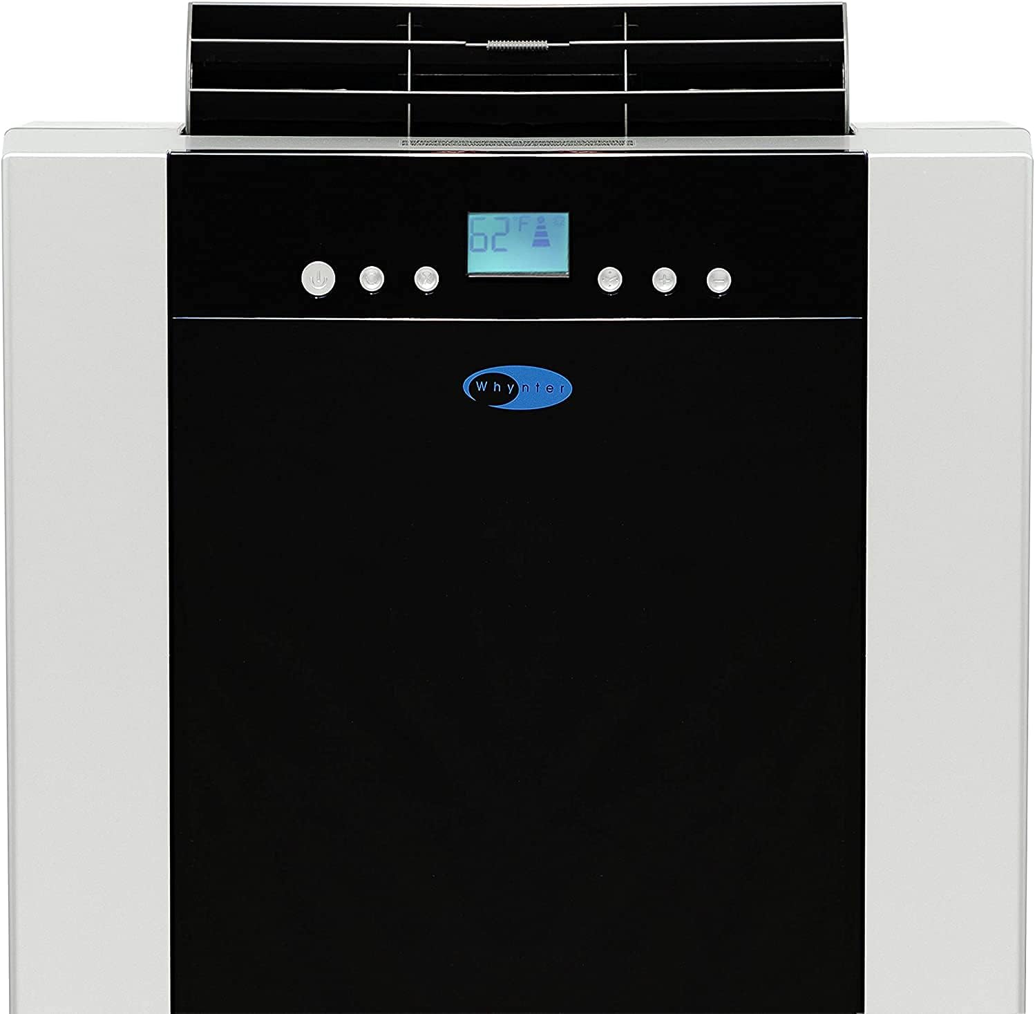 Whynter ARC-14S, Portable Air Conditioner, Dehumidifier, Dual Hose, 14,000 BTU, Fan, Activated Carbon Filter (Complete Set), With Bonus Premium Microfiber Cleaner Bundle, Platinum, Black