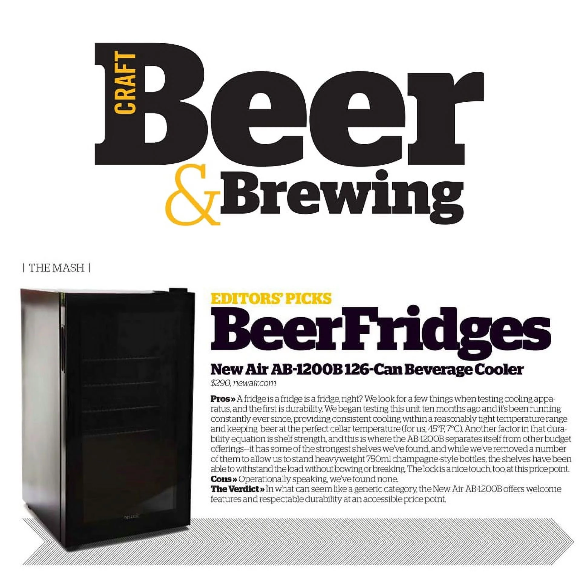 Newair 126 Can Beverage Refrigerator Cooler, Freestanding Mini Fridge in Black for Home, Office or Bar