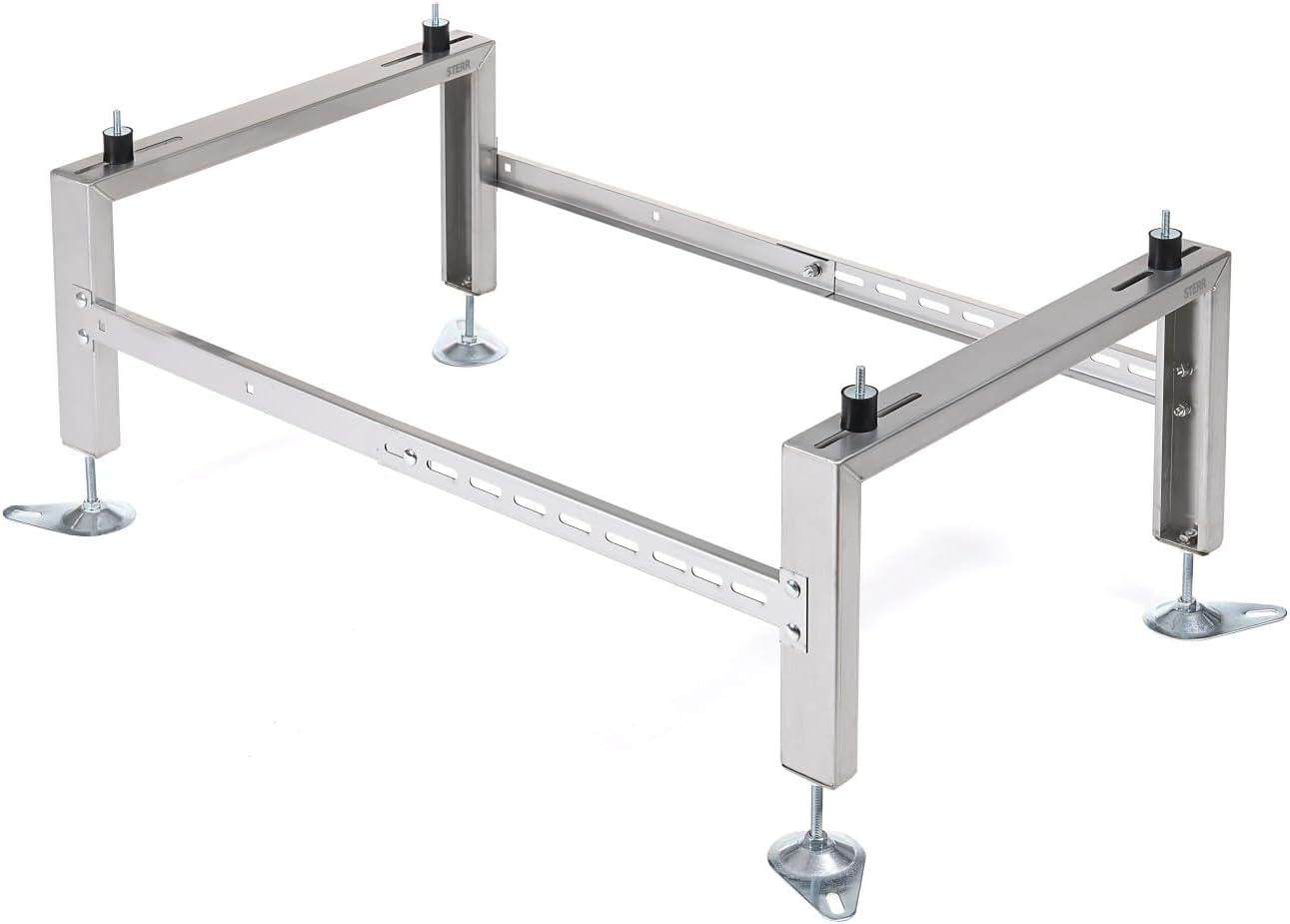 HSA500 - Support Bracket for Air Conditioner or Heat Pump, Adjustable Size, Floor Stand Ground Mounting Bracket, Stainless Steel, Stand for Outdoor AC Unit, Heavy Load 1100 lbs